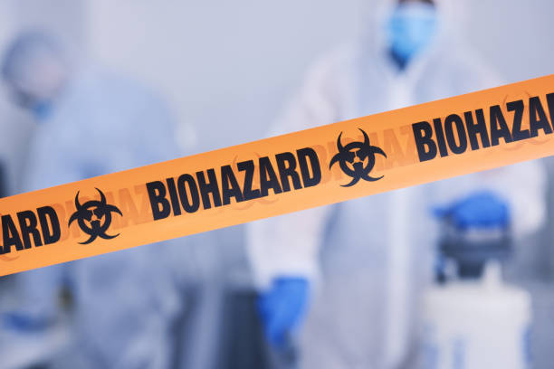 Professional Biohazard Cleanup technician working in Berryville, AR